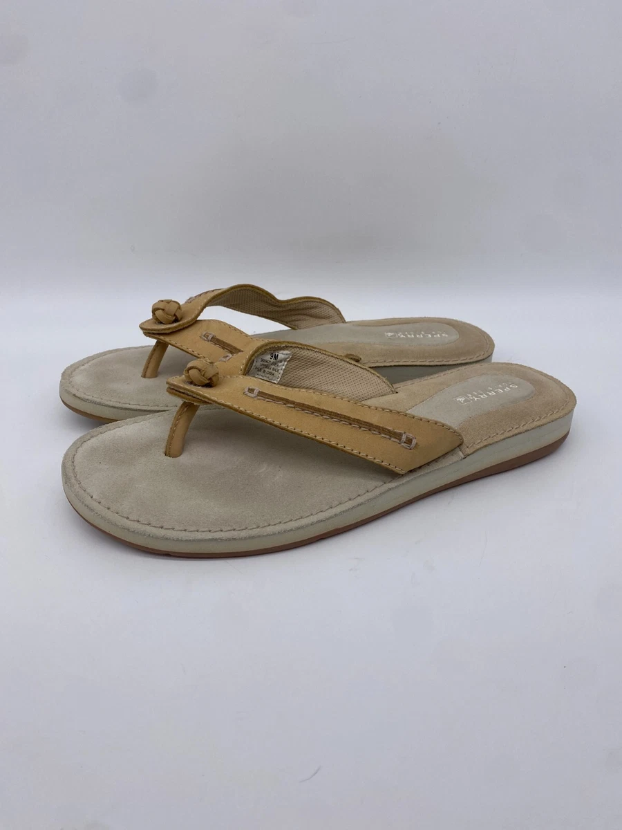 Ladies sperry best sale flip flops