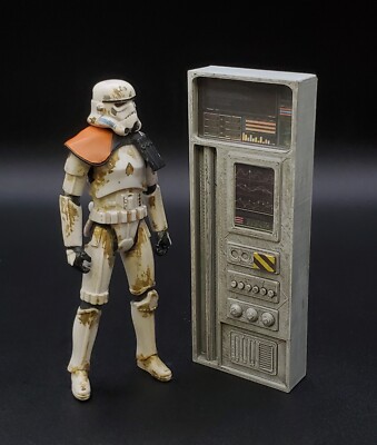 CUSTOM DIORAMA COMPUTER FOR 3.75'' FIGURE STAR WARS SCI FI GI JOE ACID RAIN (C26)