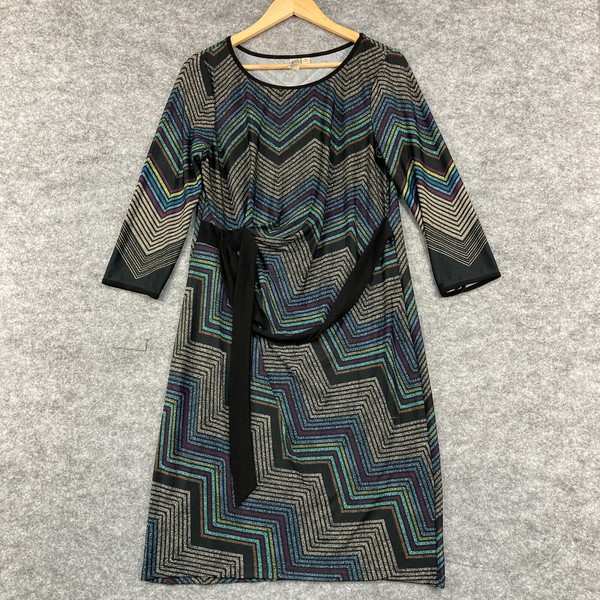 Emma & Michele Womens Dress Size M Medium 3/4 Sleeve Bodycon Stretch 19617