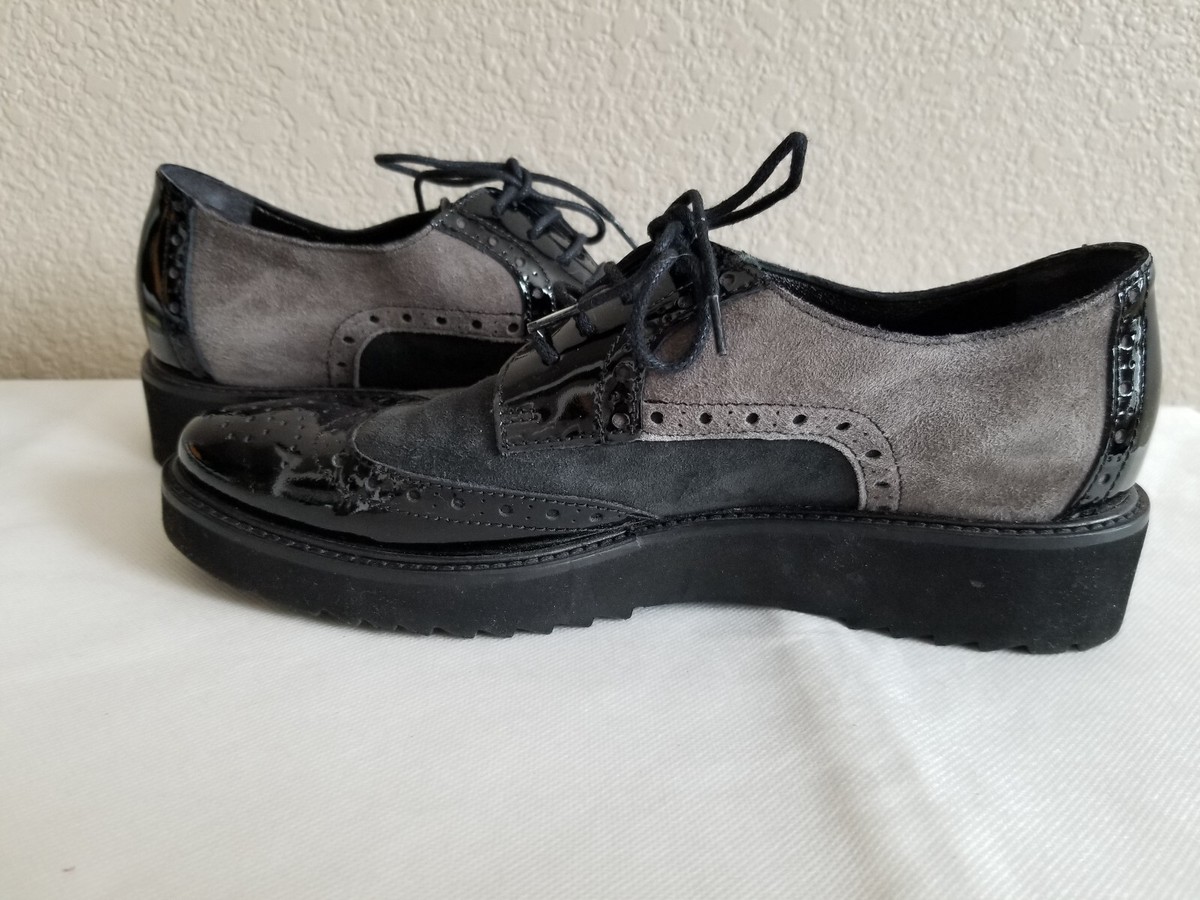 Gilardini Firene leather lace up platform shoes. sz37. Italy! very 