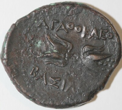 Agathokles,Sicily,Syracuse, 317-289 BC,  AE 20-23 mm,6,25 g.       B 21-11-1