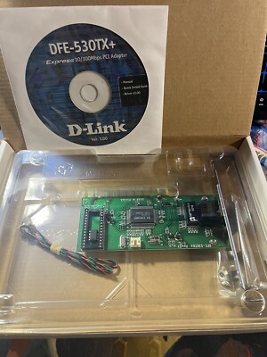D-Link Fast Ethernet Network Card 10/100 Mbps DFE-530TX Rev. E1 Desktop PCI