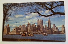 Vintage Postcard c1970~ Lower Manhattan from Governors Island ~ New York City NY