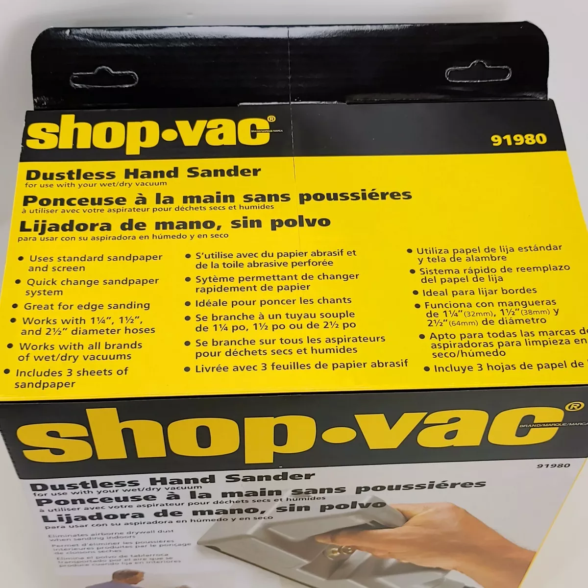 Shop vac sale dustless hand sander