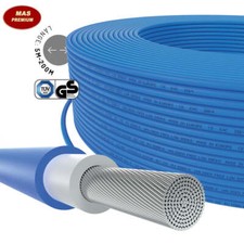 5-200 m solar cable solar cable H1Z2Z2-K 6 mm² blue photovoltaic halogen-free