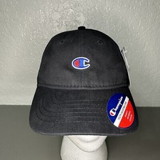 Champion Black "Our Father" C Logo Youth Kids Adjustable Low Profile Cap New