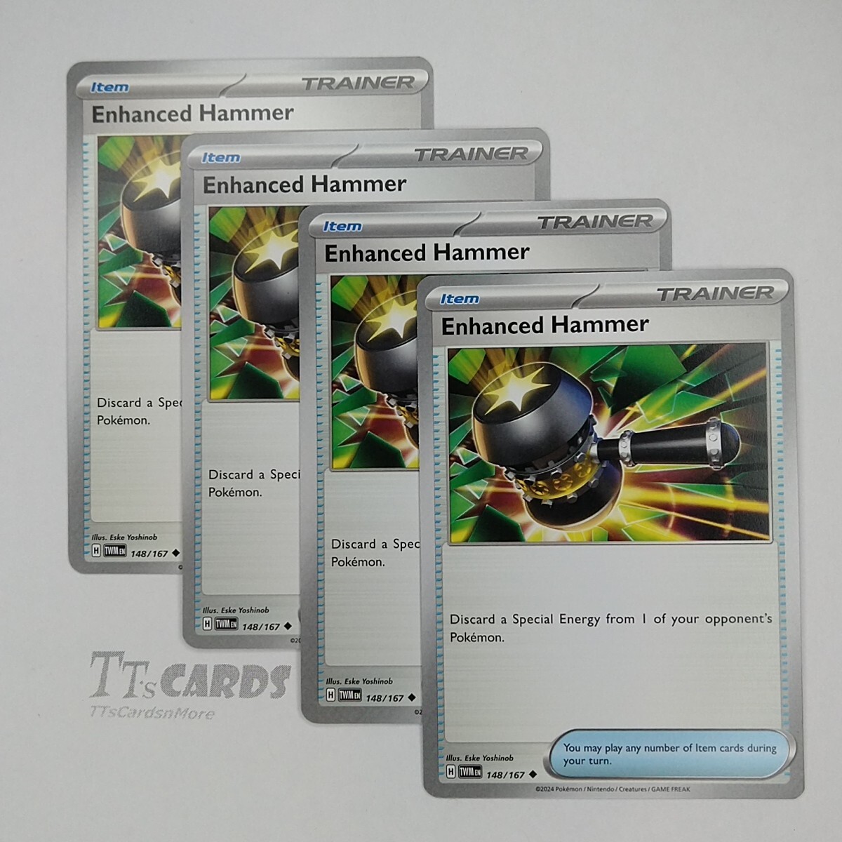 Enhanced Hammer 148/167 x4 - 4x Trainer Playset Pokemon S&V Twilight Masquerade