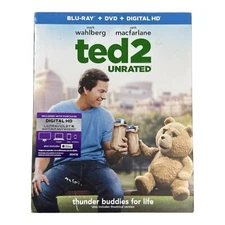 Ted 2 UNRATED Blu-ray + DVD, 2015, 2-Disc Set) With Slipcover