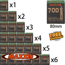Maxxis Welter Weight 700x23-32C 80mm Bike Inner Tube Presta FV 1 tube - 6 tubes