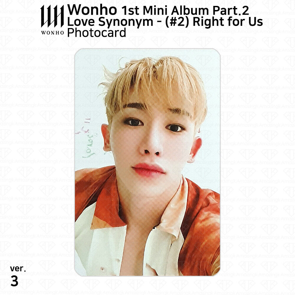 Wonho 1st Mini Album Love Synonym #2 Right for US Official Photocards  Select