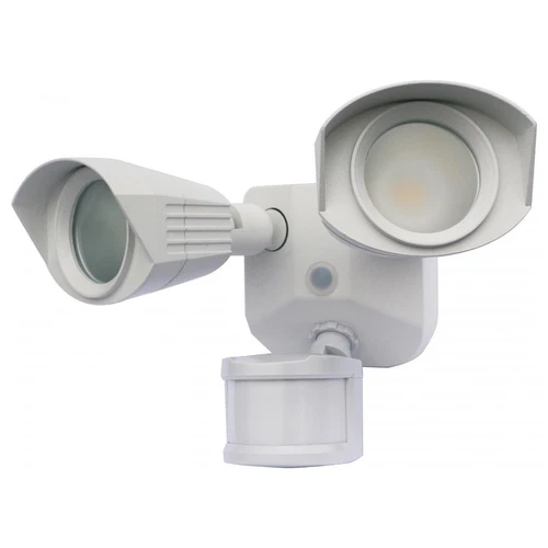 Satco 65-217 Dual-Head 20W LED Security Light with Motion Sensor 1900 Lumen 120V - Picture 1 of 4