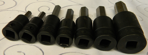 SNAP-ON 1/2" DR 7PC SAE STANDARD HEX SOCKET DRIVER SET 5/16"-3/4" #GSA10-GSA24E - Picture 6 of 6