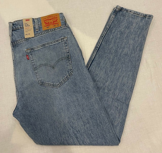 38x32 Blue Jeans Slim Tapered Fit 