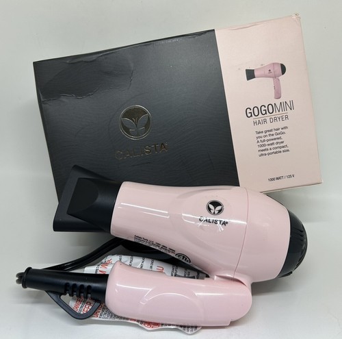 Calista GoGO Mini Hair Dryer Blowdryer Portable Foldable Travel Ion Blush Pink - Picture 2 of 7