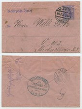 73151 - Ganzsache RU 8 - Rohrpost-Brief - Berlin 10.2.1917