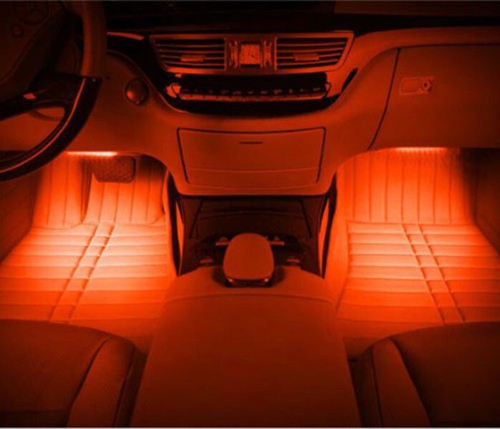 US RGB Color Interior Bar Glow Dash Footwell Light 9LED Strip SMD Lamp Universal - Picture 8 of 9