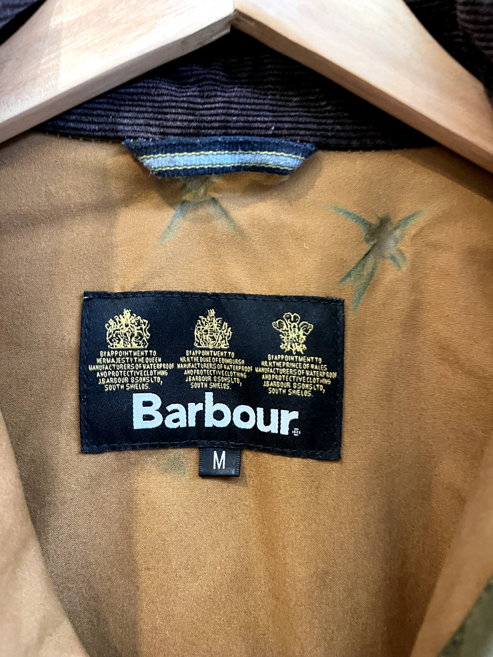 BARBOUR REELIN WAX Jacket Medium Khaki Men’s, Buttoned eBay