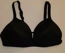 NWOT WARNERS Bra Elements of Bliss Wire Free Black SIZE 36C
