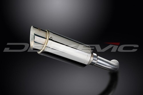 BMW F800S 2006-2011 200mm Round Stainless Exhaust Silencer Can Kit - Picture 2 of 4
