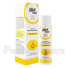 pjur med SOFT Glide lubricant Silicone based lube with Natural jojoba 100 ml