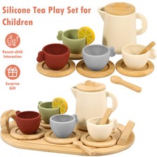 14Pcs Toy Tea Set for Kids Simulation Afternoon Tea Kit Creative Role Play  ⇚