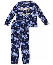 SLEEP ON IT Big Girls Floral Print Pajama Set, 2 Piece Small 7/8