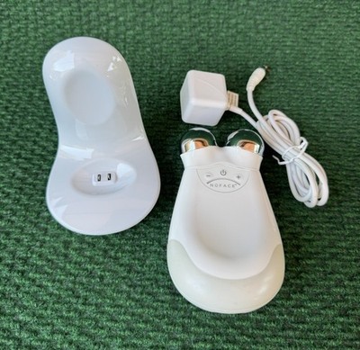 NuFACE Trinity Microcurrent Facial Toning Device with Charging Base and Adapter