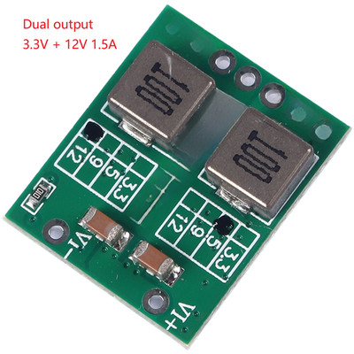 Zweikanal Voltage Step Down 3,3V 5V 9V 12V 1,5A 22,9x19x5,8mm