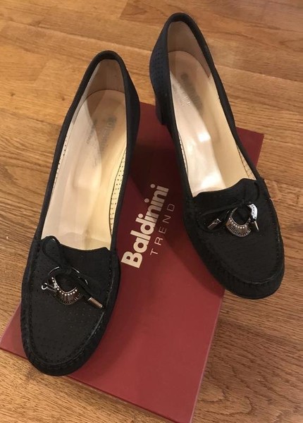 Women Baldinini Heels Black Nubuck 37