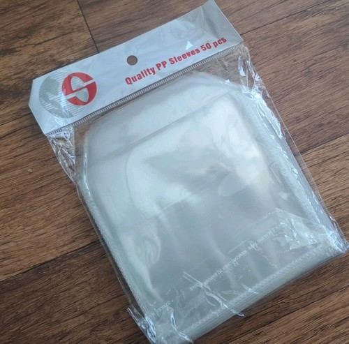 CD sleeves NEW transparent quality PP sleeves pack of 50 clear sleeves unused - Afbeelding 3 van 4