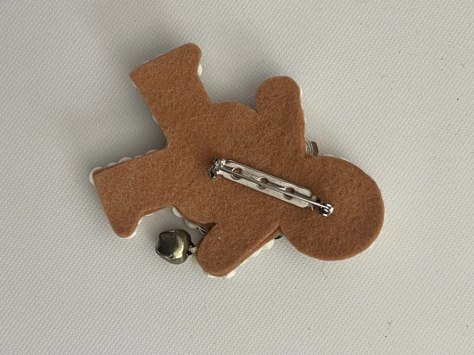 Prendedor de Navidad 1998 Charity League Gingerbread Man-Atlantic County Foto 2 de 2