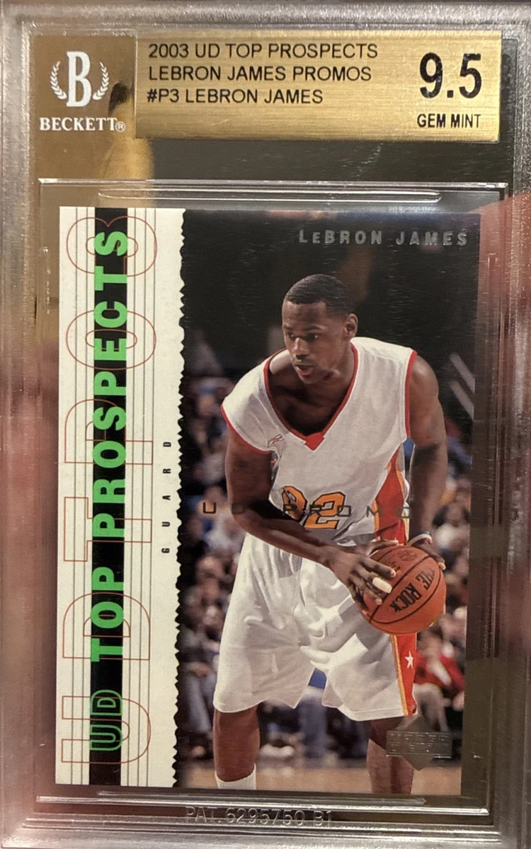 Rookie LeBron James Beckett BGS 9.5 Grade Basketball Trading Cards
