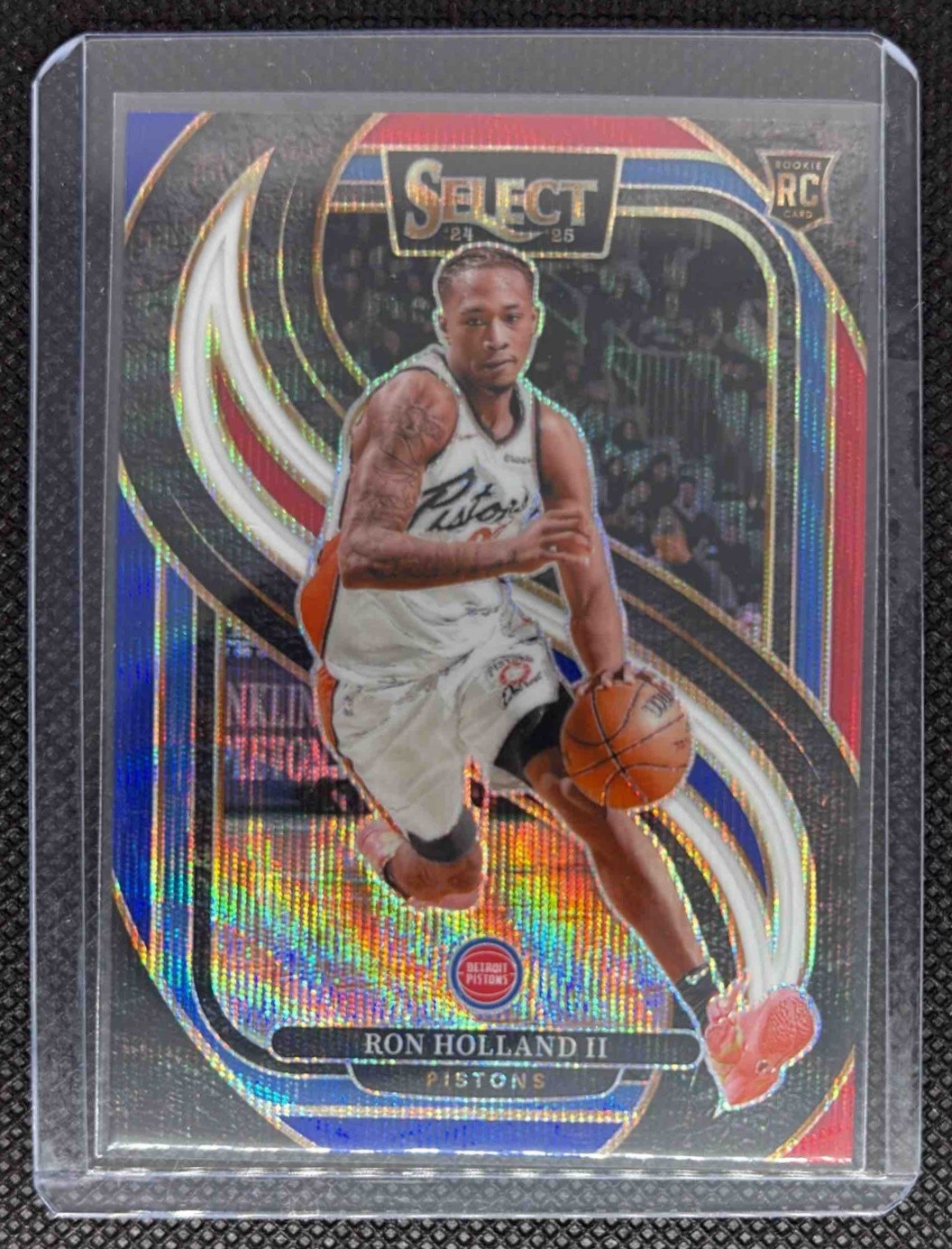 2024 Panini Select Ron Holland II Premier Tri-Color Prizm #198 RC Pistons
