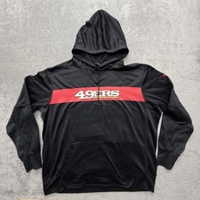 San Francisco 49ers Hoodie Mens XL Black NFL Football Nike On Field Sweatshirt