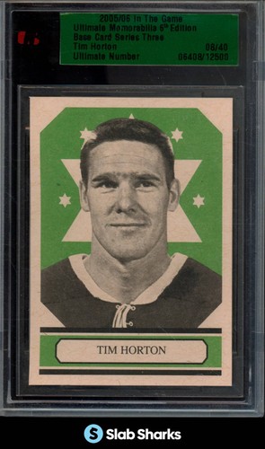2005 IN THE GAME ULTIMATE MEMORABILIA TIM HORTON /40