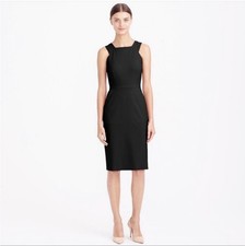 J.Crew Cutout Wool Sheath Dress Navy Size 0T