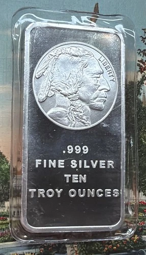 Sealed Buffalo 10 oz. Silver Bar 🦬🇺🇸