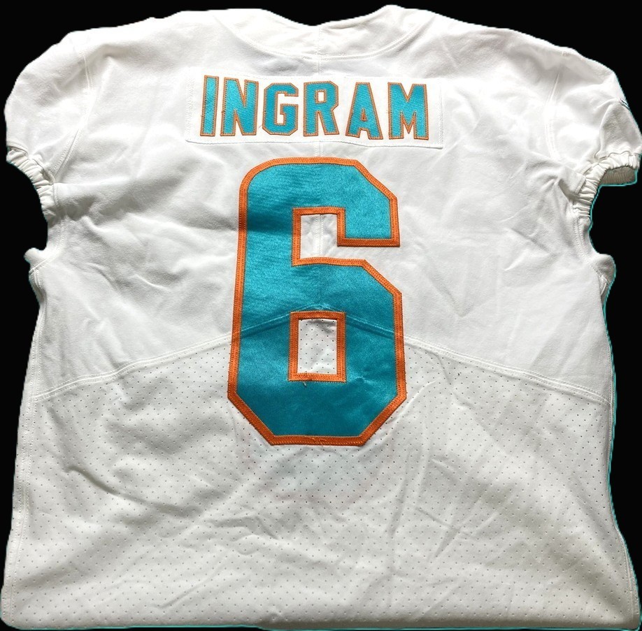 Melvin Ingram GAME ISSUED💪 Miami Dolphins 🐬 Nike On-Field NFL Jersey 👕PSA COA