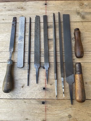 Atkins Hand Bastard File Heller Woodwork Rasp Olympia And More 3 Handles Vintage
