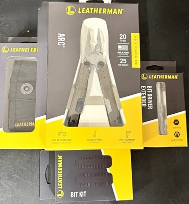 Leatherman ARC COMBO PACK: MULTITOOL, SHEATH,BIT SET, DRIVER EXTENDER