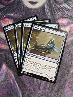 x4 Silver Raven AFR MTG 74/281 COMMON M/NM 4x
