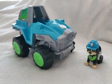 Paw Patrol Dino Rescue Rex  s Deluxe Rev Up Vehicle  Rex Wheelchair Figure