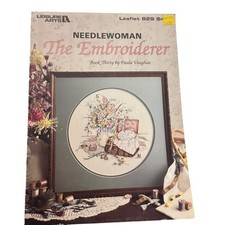 Paula Vaughan THE EMBROIDERER Cross Stitch Pattern Book 30 Leisure Arts #829 VTG