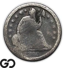1840-O Seated Liberty Half Dime, No Drapery, Key Date, Good Bids: 135
