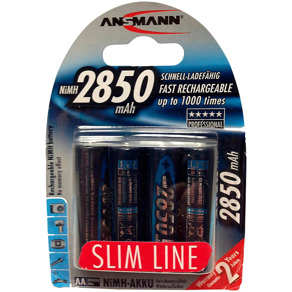 Тонкий корпус Ansmann AA 2850 4190₽