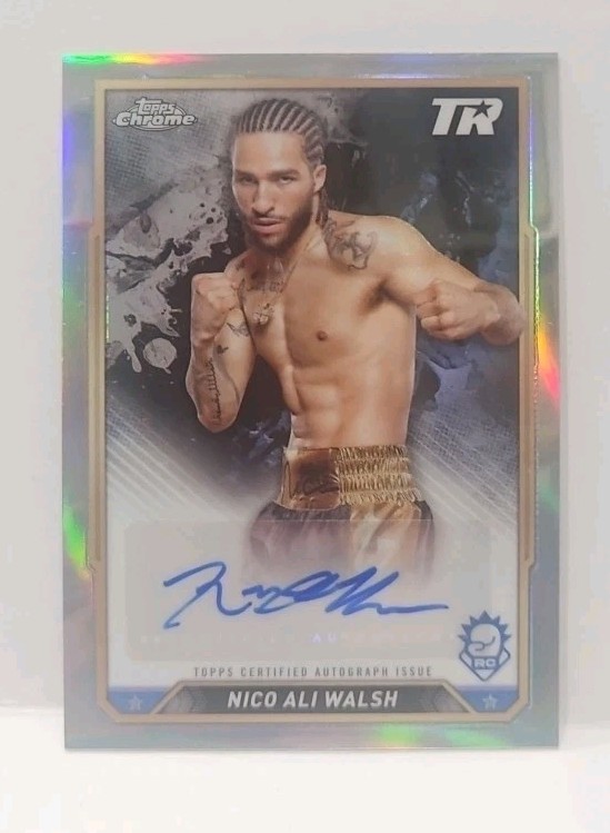 2024 Topps Chrome Boxing CBA-NAW Nico Ali Walsh RC Autograph Auto