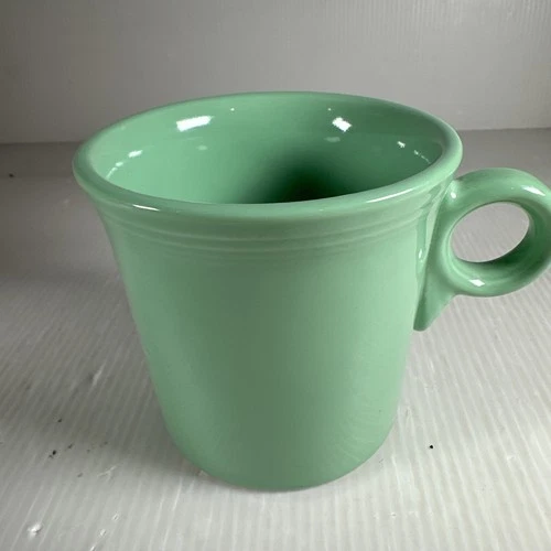 Fiestaware Mug Ring Handle Green Coffee Cup Homer Laughlin HLC USA