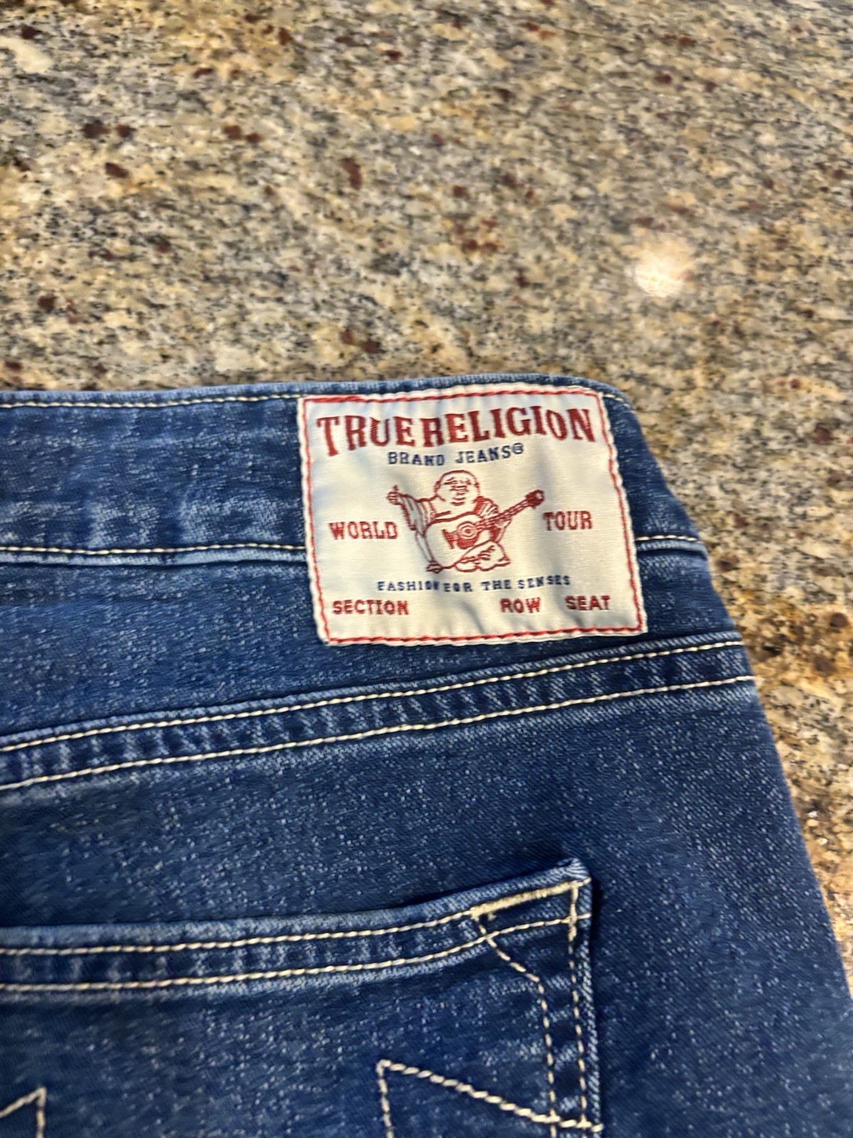 True Religion Women's Size 30 Blue Jennie Curvy Mid-Rise Super Skinny Jeans thumbnail 5