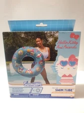Hello Kitty and Friends Swim Tube Pool Float New In Box By Swimways 31.5"