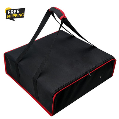 Pizza Delivery Bag - Insulated Pizza Warmer for Hot Food Delivery, Large Size